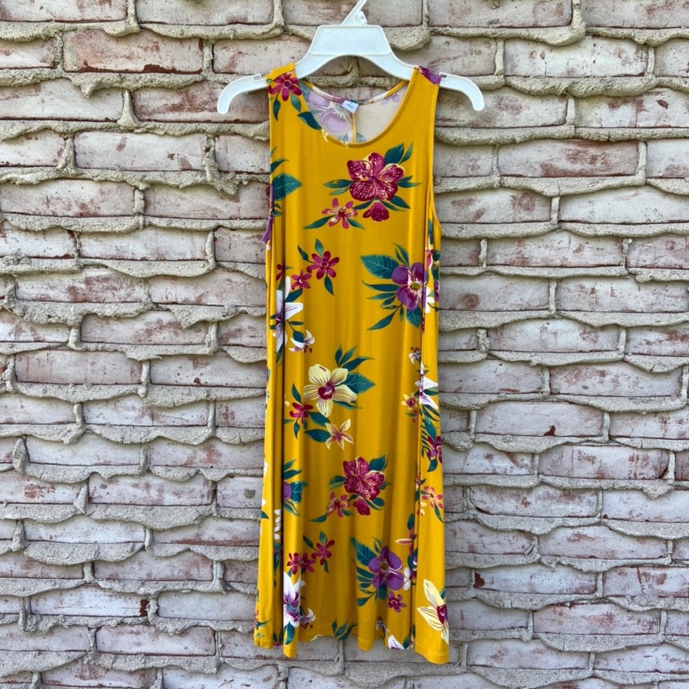 Yellow Floral Summer Dress